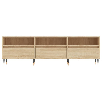 Tv-Meubel 150X30X44,5 Cm Bewerkt Hout Kleurig Sonoma eiken