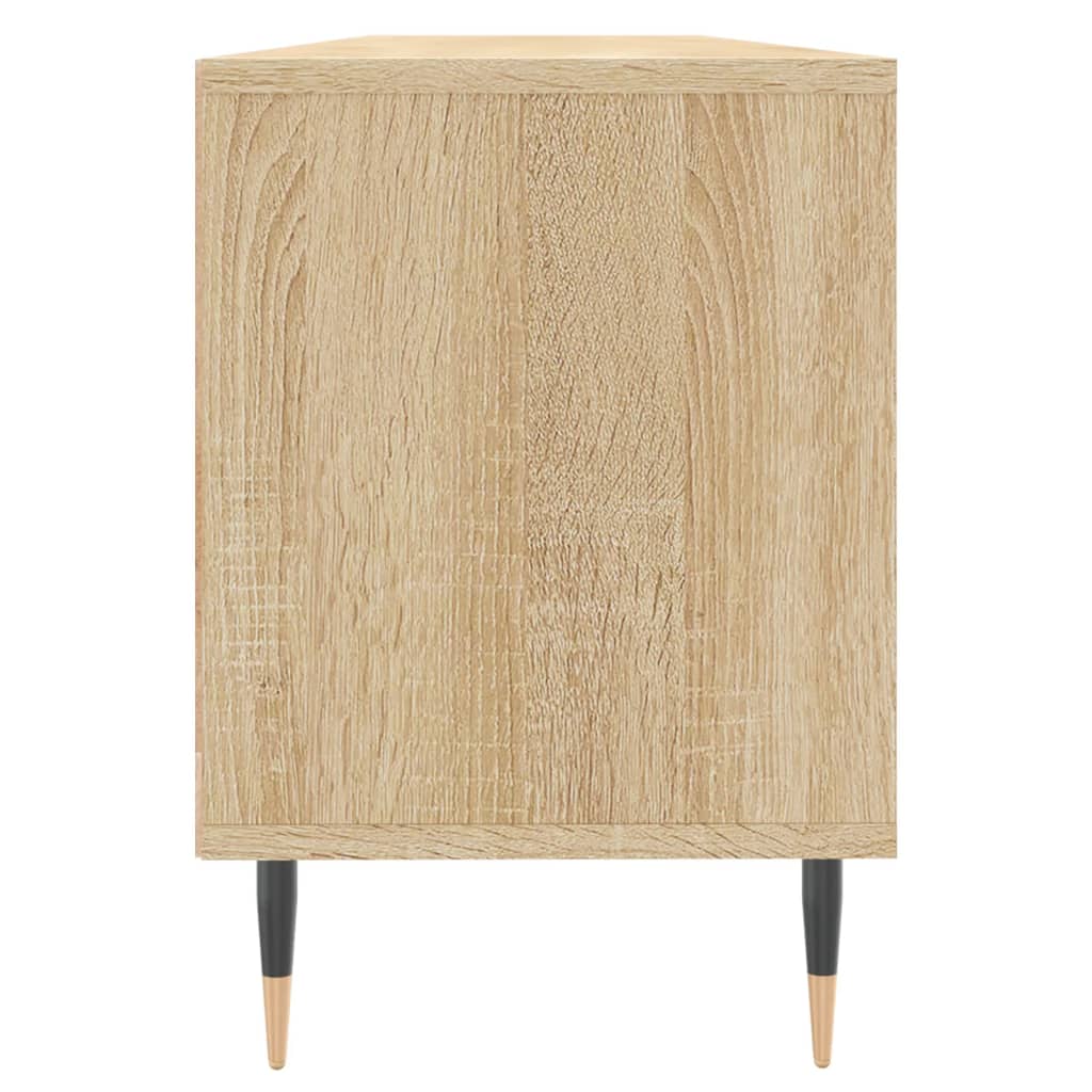 Tv-Meubel 150X30X44,5 Cm Bewerkt Hout Kleurig Sonoma eiken