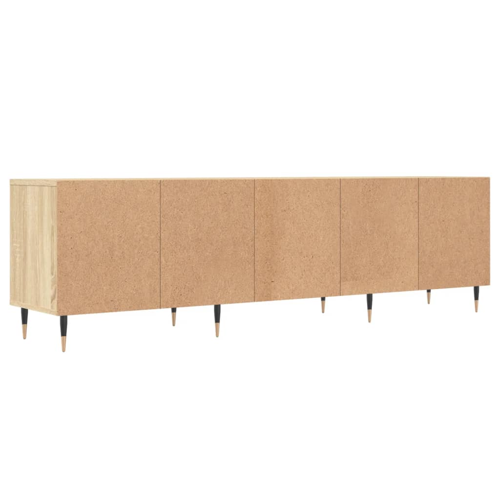 Tv-Meubel 150X30X44,5 Cm Bewerkt Hout Kleurig Sonoma eiken