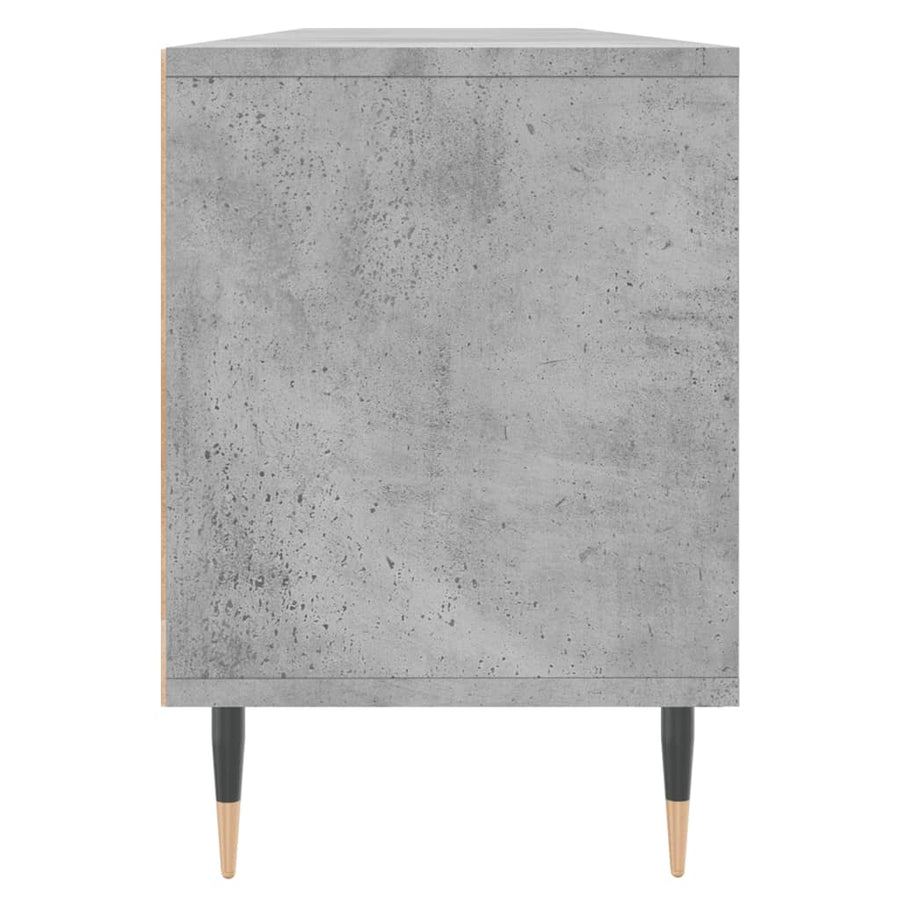 Tv-Meubel 150X30X44,5 Cm Bewerkt Hout Betongrijs