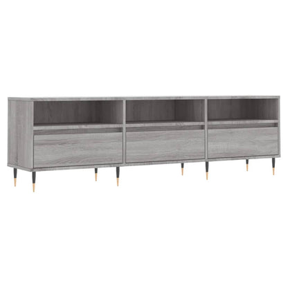 Tv-Meubel 50X30X44,5 Cm Bewerkt Hout Eikenkleurig Grijs sonoma