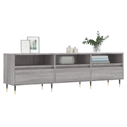 Tv-Meubel 50X30X44,5 Cm Bewerkt Hout Eikenkleurig Grijs sonoma