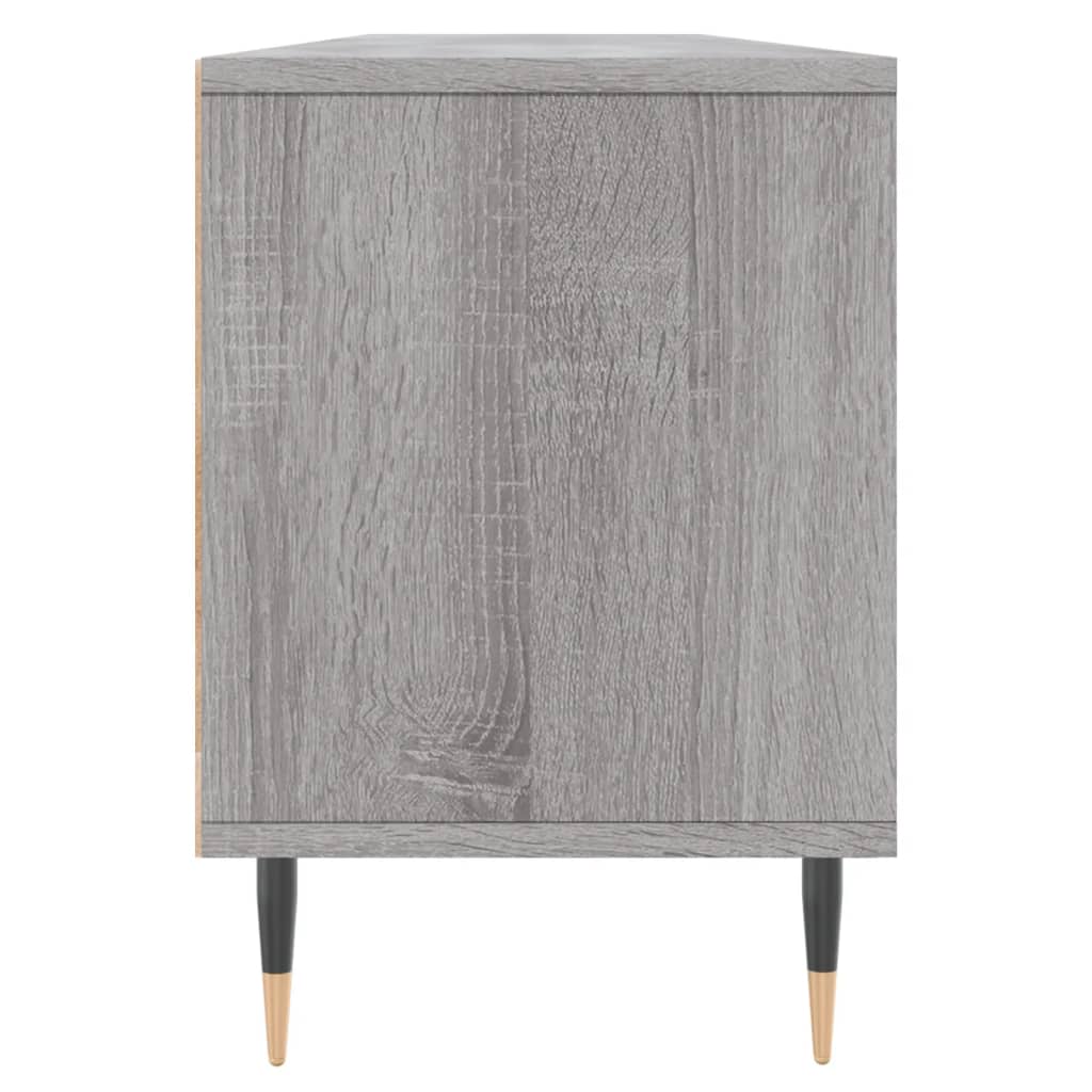 Tv-Meubel 50X30X44,5 Cm Bewerkt Hout Eikenkleurig Grijs sonoma
