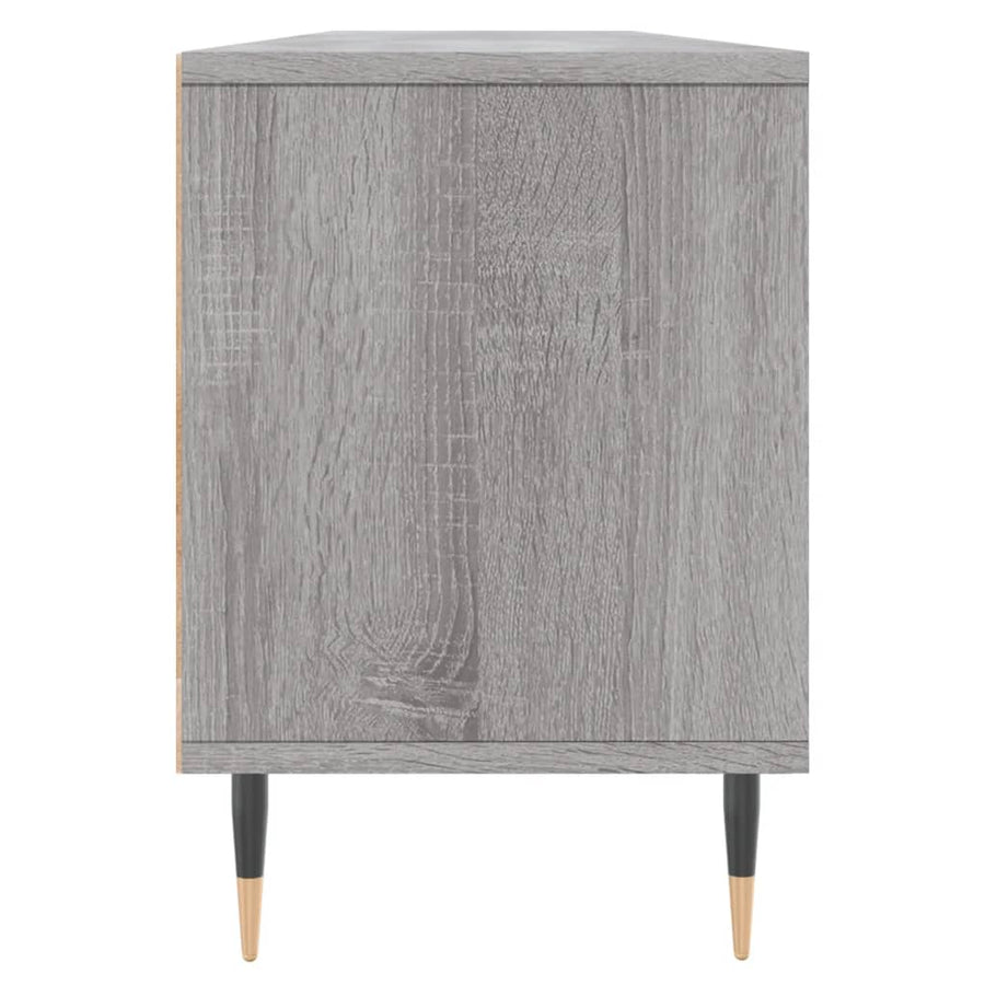 Tv-Meubel 50X30X44,5 Cm Bewerkt Hout Eikenkleurig Grijs sonoma