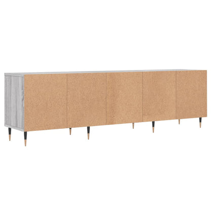 Tv-Meubel 50X30X44,5 Cm Bewerkt Hout Eikenkleurig Grijs sonoma