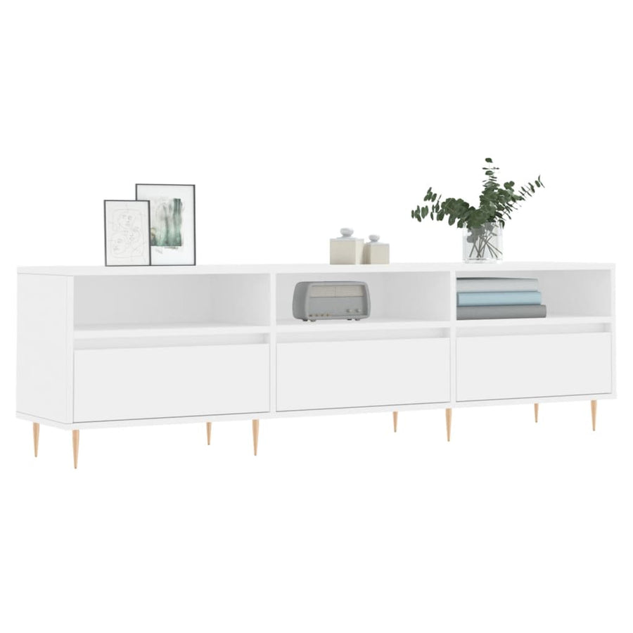 Tv-Meubel 50X30X44,5 Cm Bewerkt Hout Wit