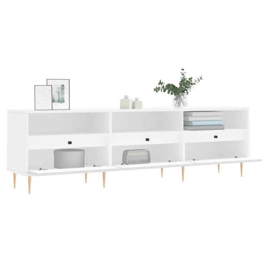 Tv-Meubel 50X30X44,5 Cm Bewerkt Hout Wit
