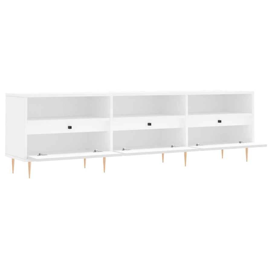 Tv-Meubel 50X30X44,5 Cm Bewerkt Hout Wit