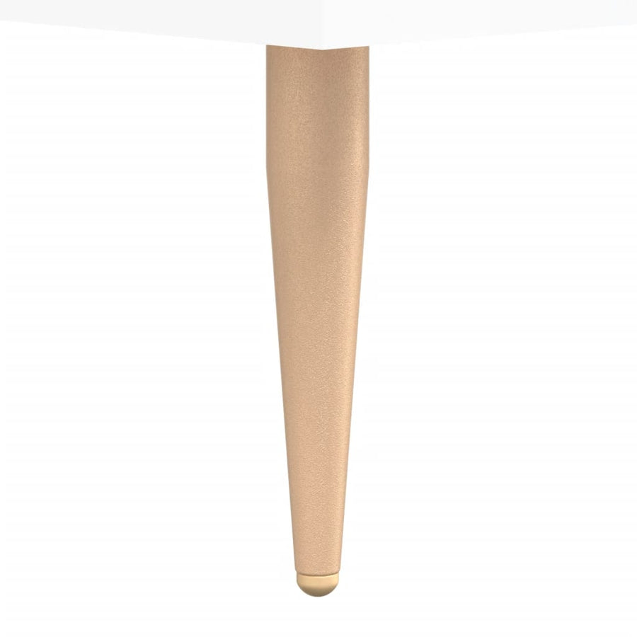 Tv-Meubel 50X30X44,5 Cm Bewerkt Hout Hoogglans wit