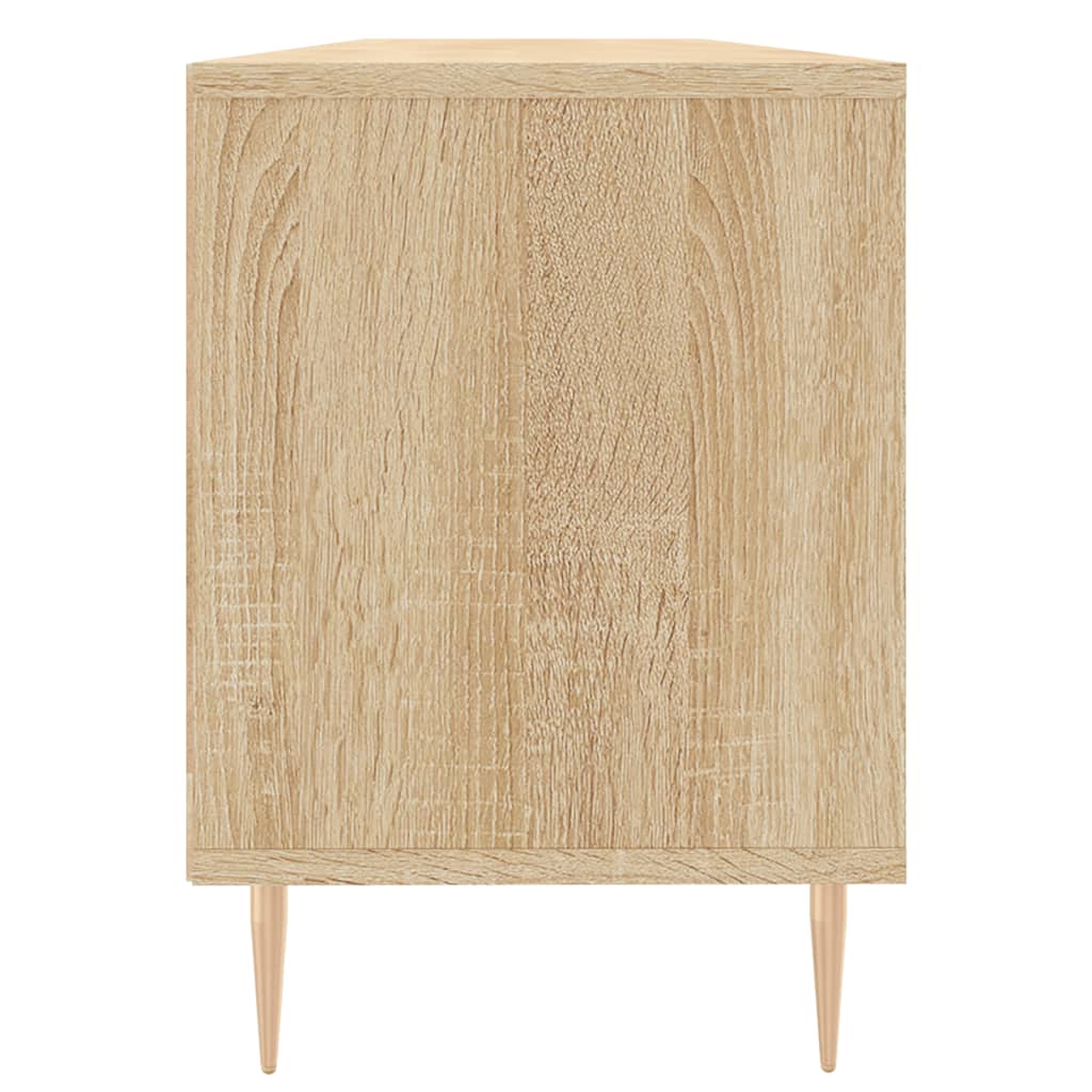 Tv-Meubel 150X30X44,5 Cm Bewerkt Hout Sonoma Eikenkleurig