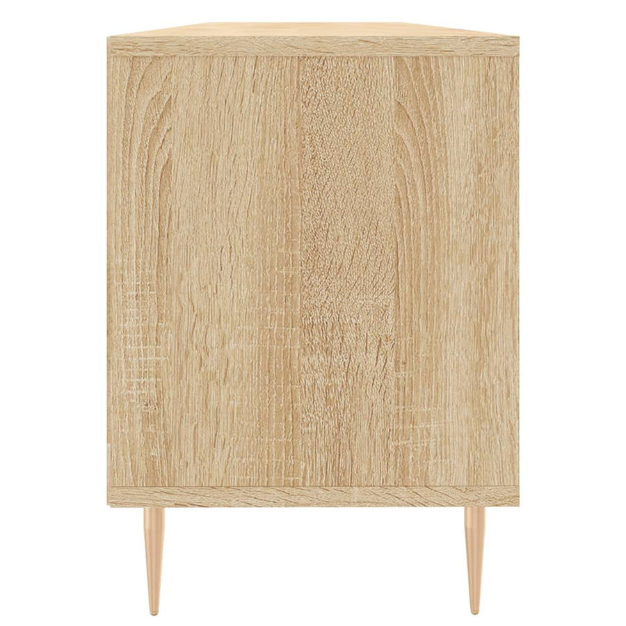 Tv-Meubel 150X30X44,5 Cm Bewerkt Hout Sonoma Eikenkleurig