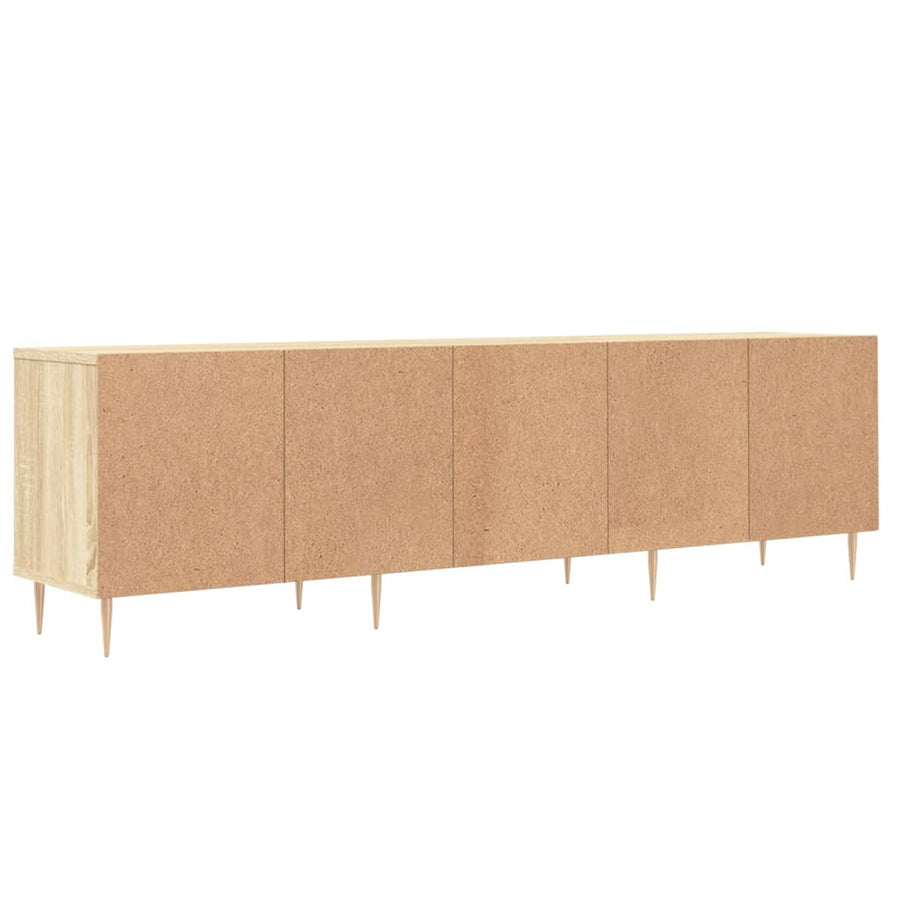 Tv-Meubel 150X30X44,5 Cm Bewerkt Hout Sonoma Eikenkleurig