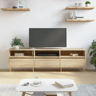 Tv-meubel 150x30x44,5 cm bewerkt hout sonoma eiken