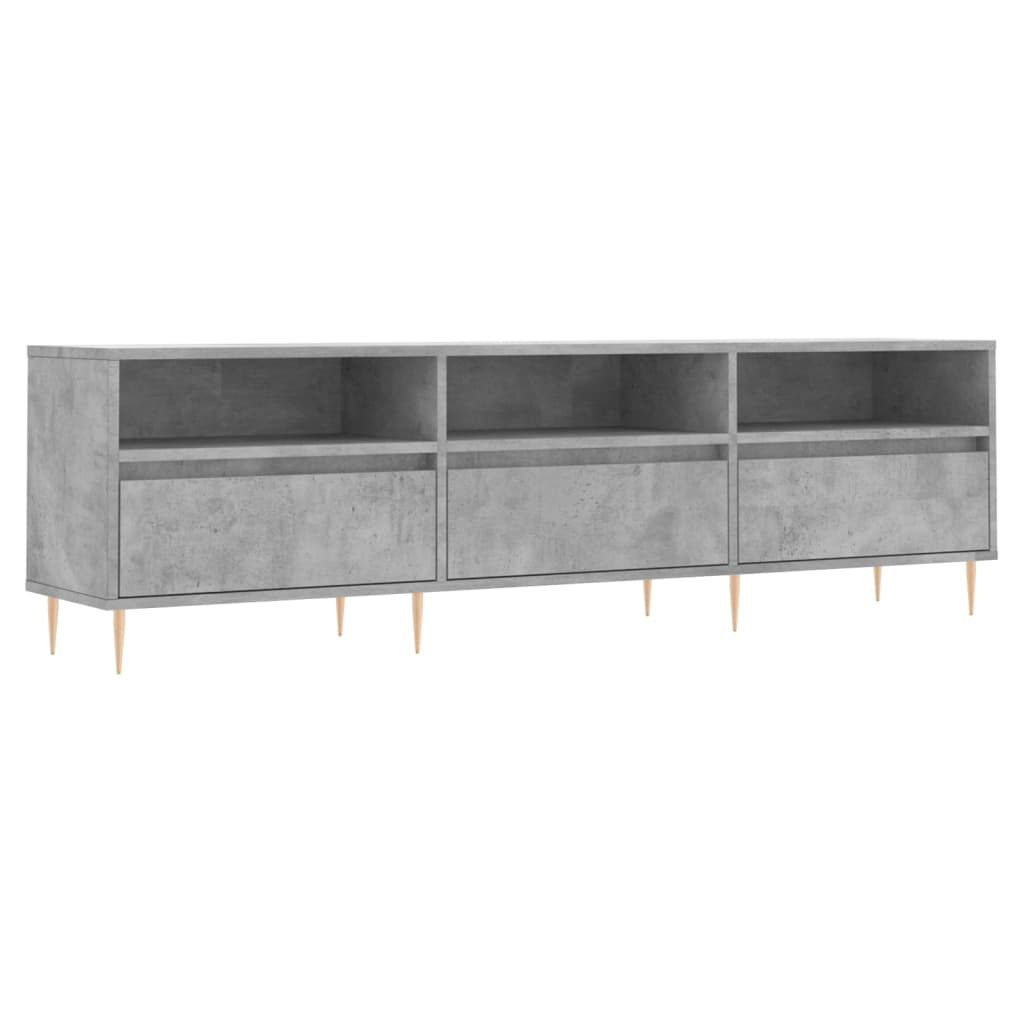 Tv-Meubel 50X30X44,5 Cm Bewerkt Hout Betongrijs