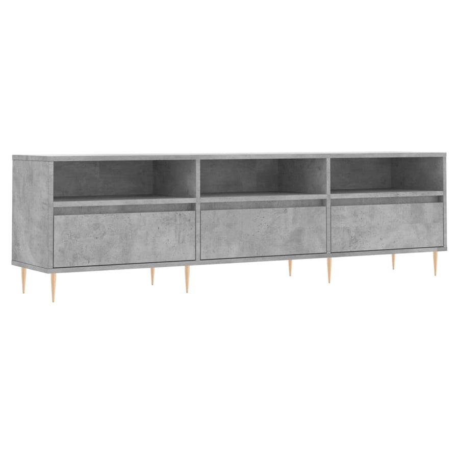 Tv-Meubel 50X30X44,5 Cm Bewerkt Hout Betongrijs