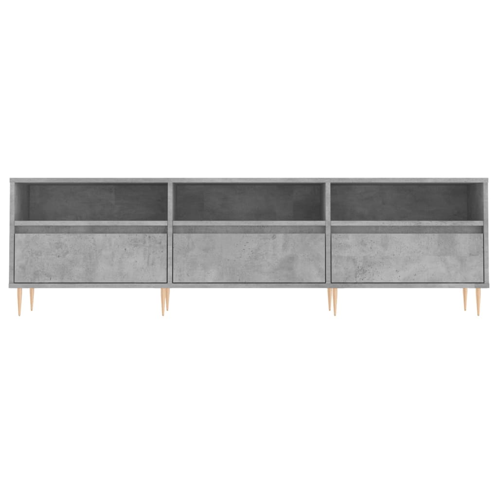 Tv-Meubel 50X30X44,5 Cm Bewerkt Hout Betongrijs