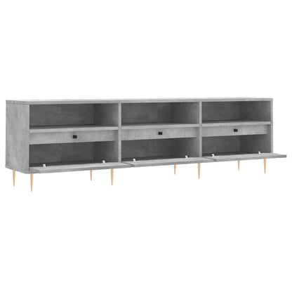Tv-Meubel 50X30X44,5 Cm Bewerkt Hout Betongrijs