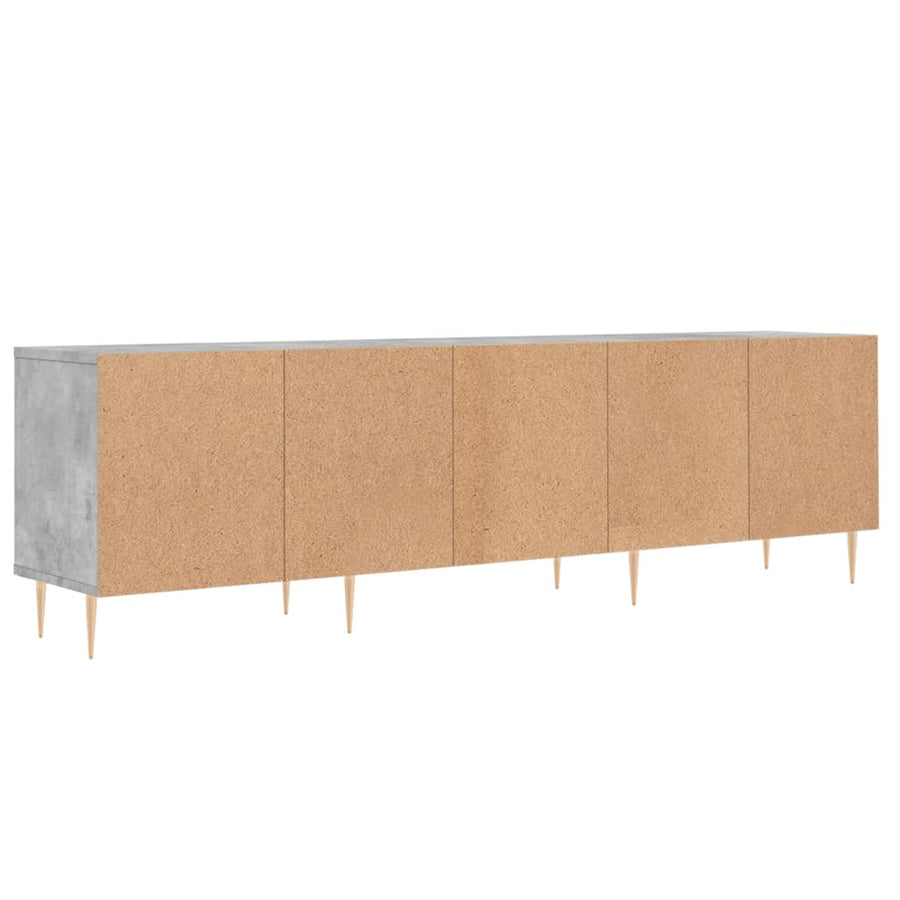 Tv-Meubel 50X30X44,5 Cm Bewerkt Hout Betongrijs