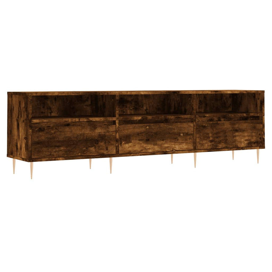 Tv-Meubel 50X30X44,5 Cm Bewerkt Hout Kleurig Gerookt eiken