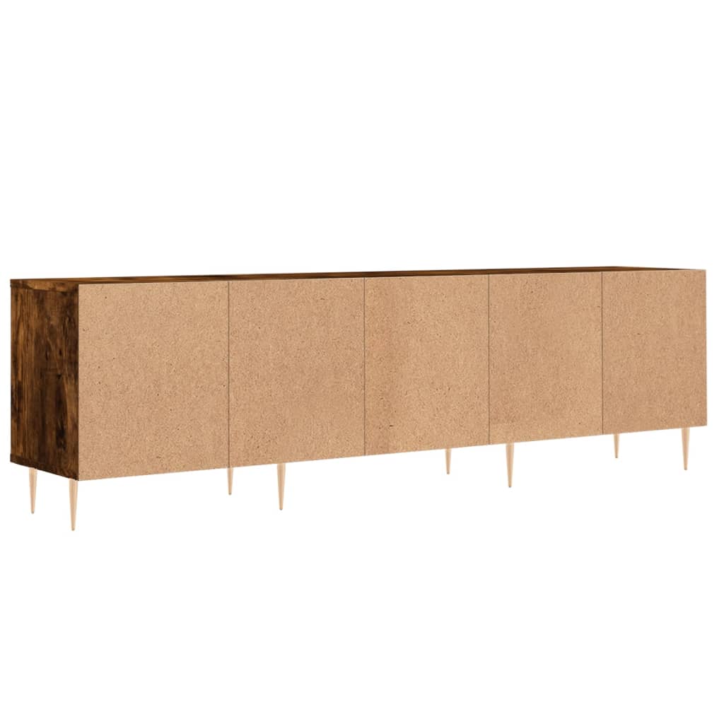 Tv-Meubel 50X30X44,5 Cm Bewerkt Hout Kleurig Gerookt eiken