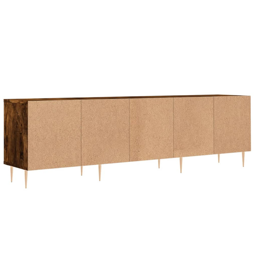 Tv-Meubel 50X30X44,5 Cm Bewerkt Hout Kleurig Gerookt eiken