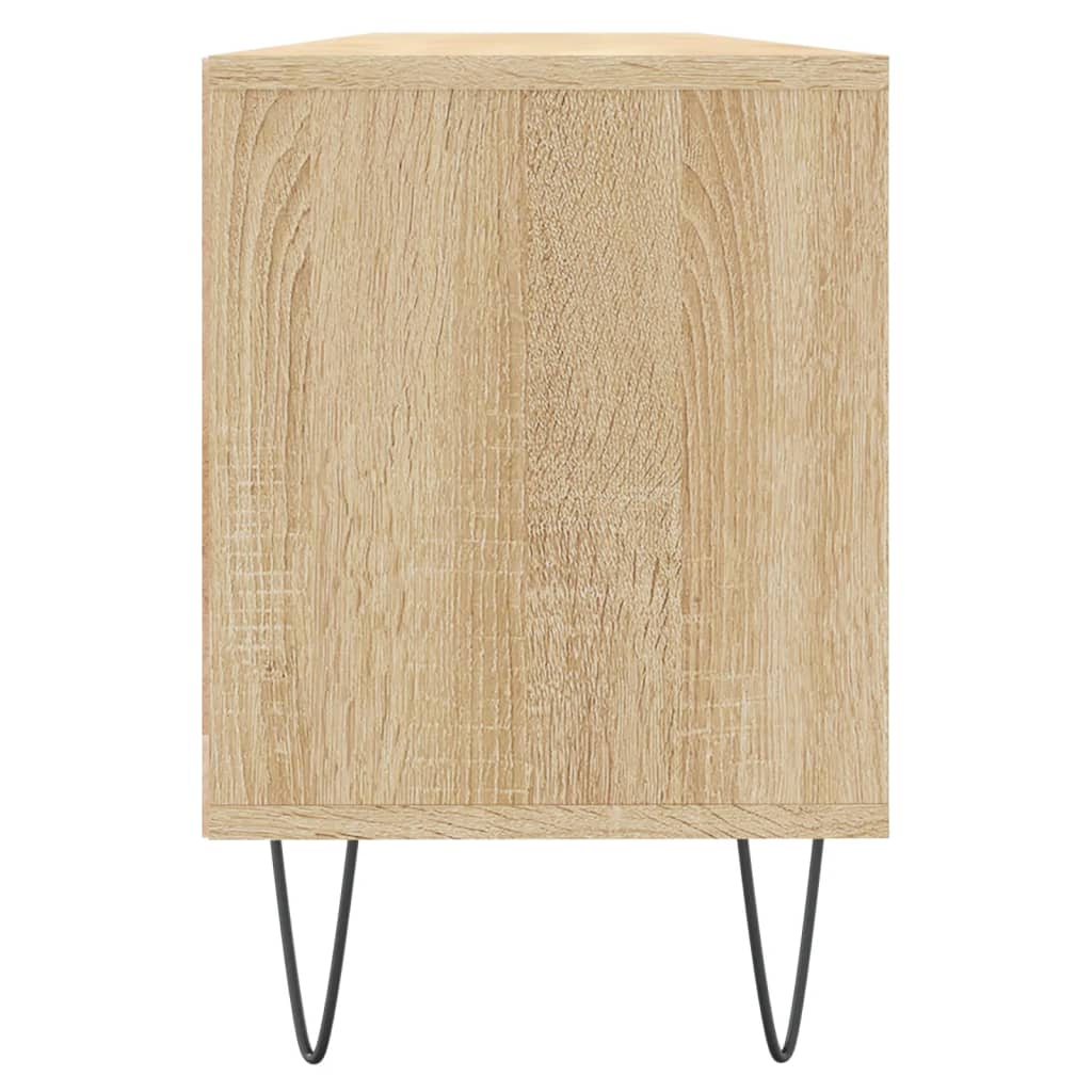 Tv-Meubel 150X30X44,5 Cm Bewerkt Hout Sonoma Eikenkleurig