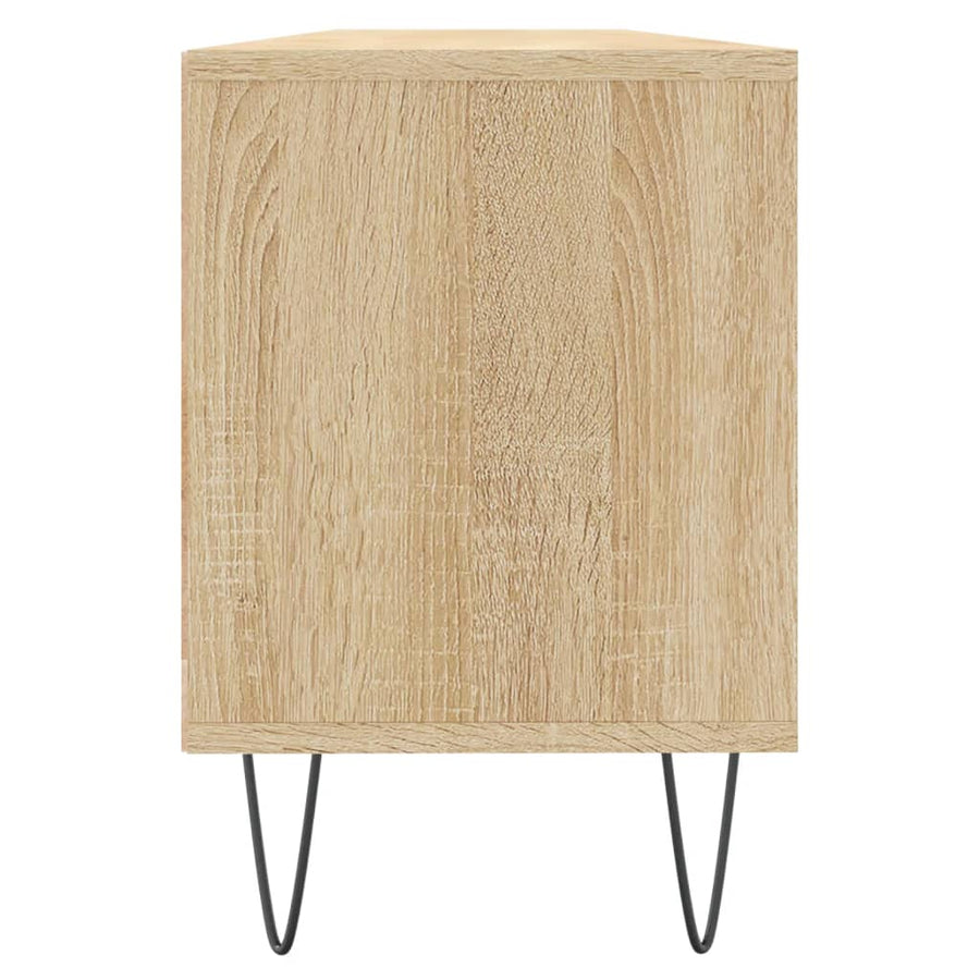 Tv-Meubel 150X30X44,5 Cm Bewerkt Hout Sonoma Eikenkleurig