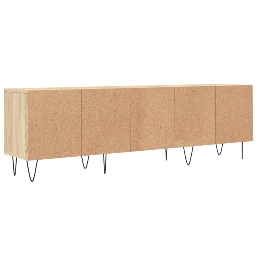Tv-Meubel 150X30X44,5 Cm Bewerkt Hout Sonoma Eikenkleurig