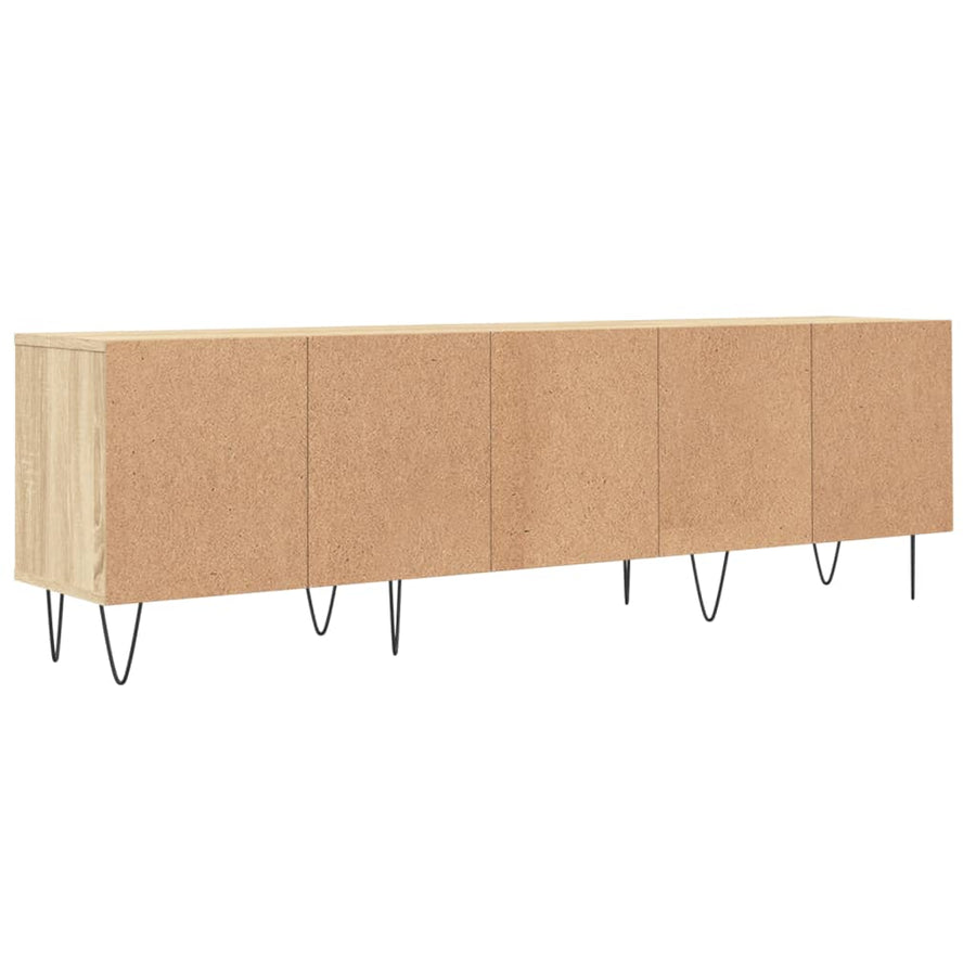 Tv-Meubel 150X30X44,5 Cm Bewerkt Hout Sonoma Eikenkleurig