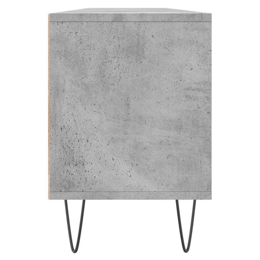 Tv-Meubel 50X30X44,5 Cm Bewerkt Hout Betongrijs