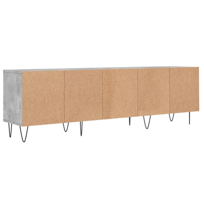 Tv-Meubel 50X30X44,5 Cm Bewerkt Hout Betongrijs