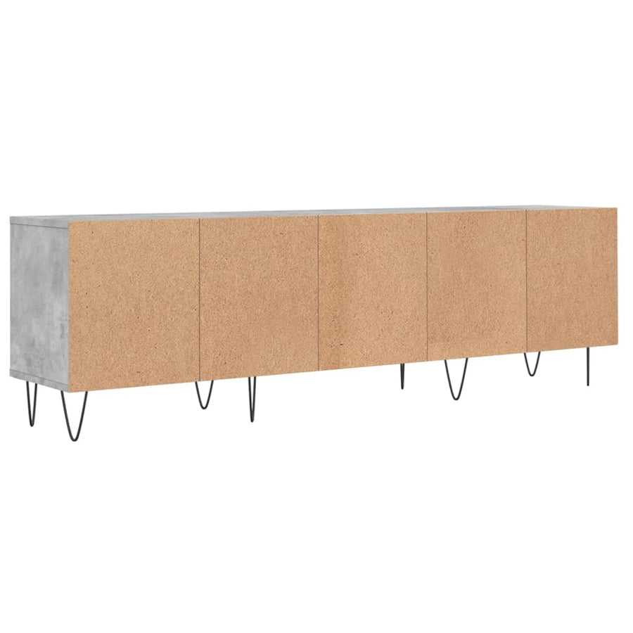 Tv-Meubel 50X30X44,5 Cm Bewerkt Hout Betongrijs