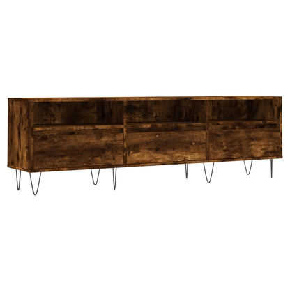 Tv-Meubel 50X30X44,5 Cm Bewerkt Hout Kleurig Gerookt eiken