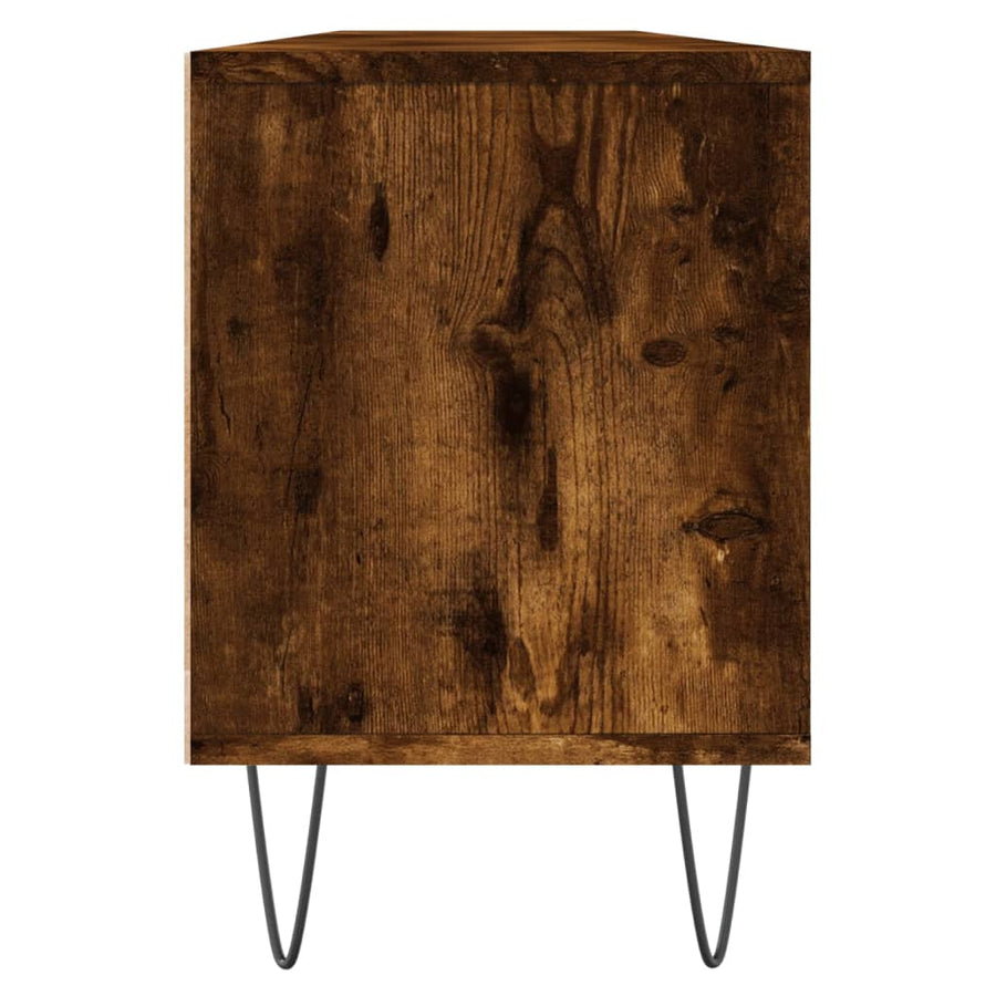 Tv-Meubel 50X30X44,5 Cm Bewerkt Hout Kleurig Gerookt eiken