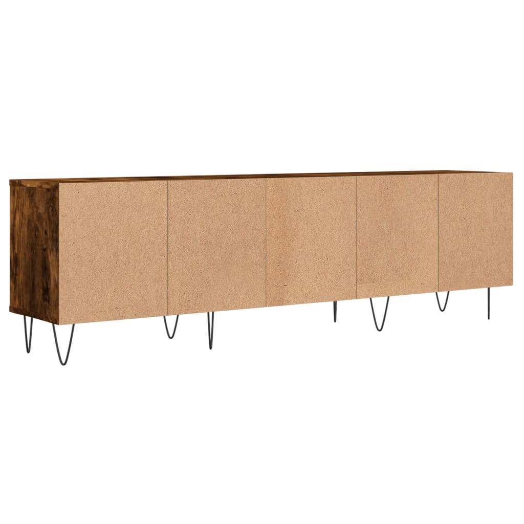Tv-Meubel 50X30X44,5 Cm Bewerkt Hout Kleurig Gerookt eiken