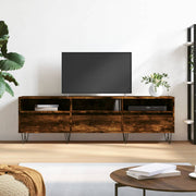 Tv-meubel 150x30x44,5 cm bewerkt hout gerookt eiken