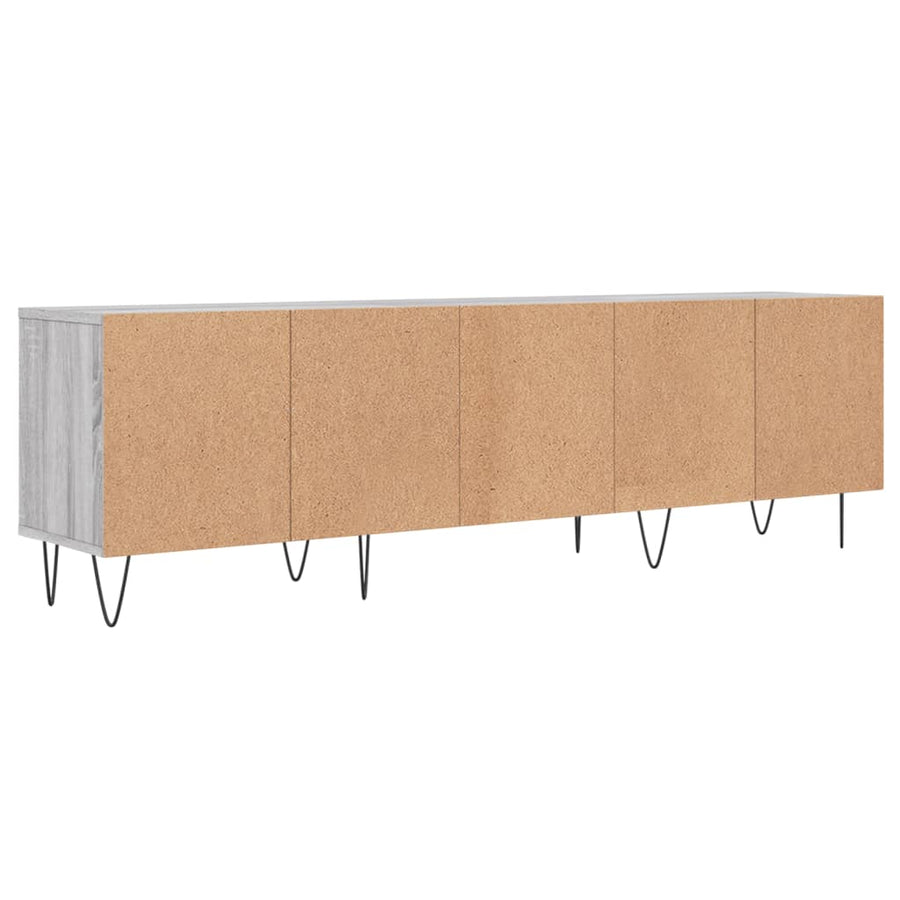 Tv-Meubel 50X30X44,5 Cm Bewerkt Hout Eikenkleurig Grijs sonoma