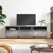 Tv-meubel 150x30x44,5 cm bewerkt hout grijs