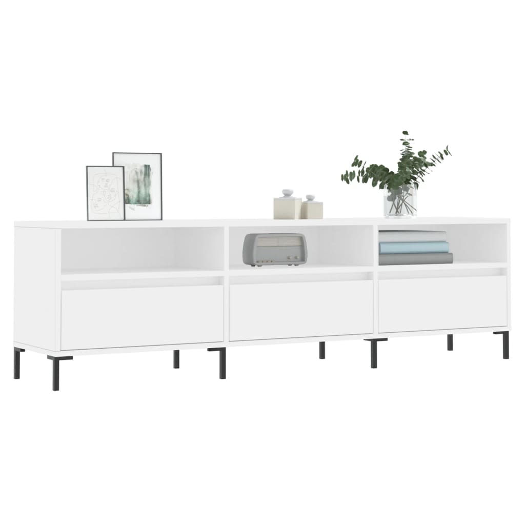 Tv-Meubel 50X30X44,5 Cm Bewerkt Hout Wit