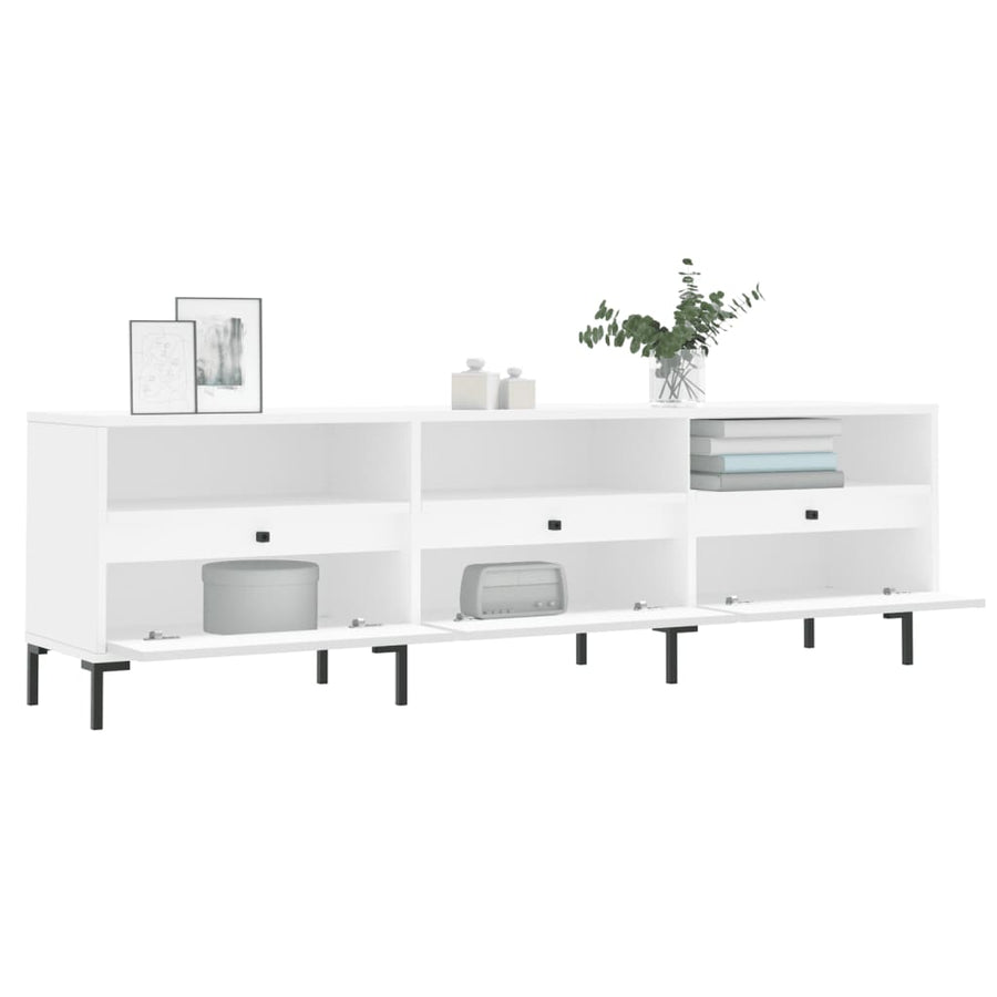 Tv-Meubel 50X30X44,5 Cm Bewerkt Hout Wit