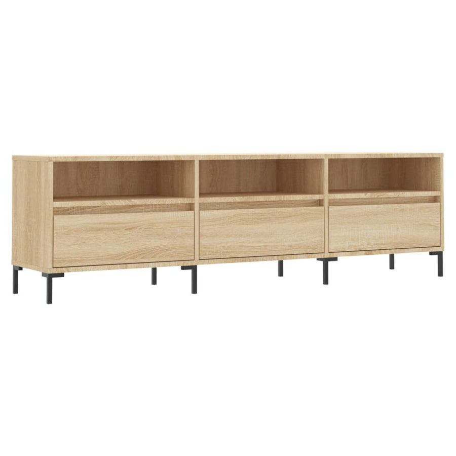 Tv-Meubel 50X30X44,5 Cm Bewerkt Hout Kleurig Sonoma eiken