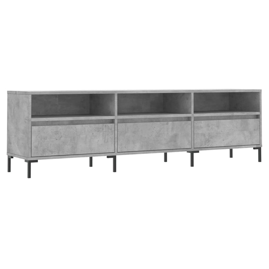 Tv-Meubel 50X30X44,5 Cm Bewerkt Hout Betongrijs