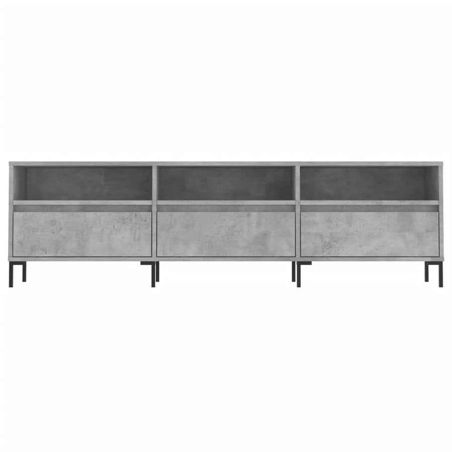 Tv-Meubel 50X30X44,5 Cm Bewerkt Hout Betongrijs