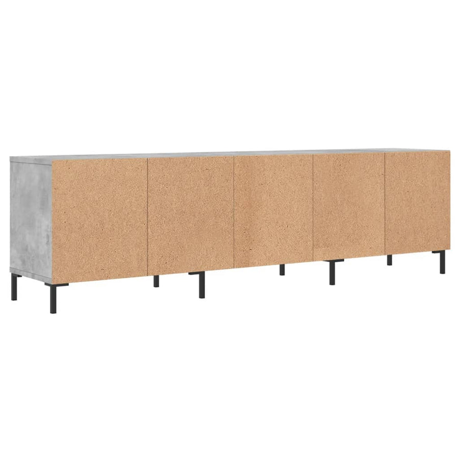 Tv-Meubel 50X30X44,5 Cm Bewerkt Hout Betongrijs