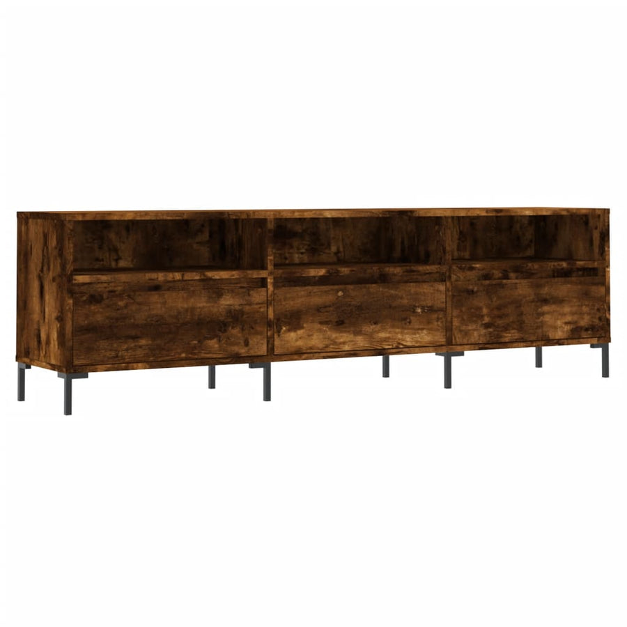 Tv-Meubel 50X30X44,5 Cm Bewerkt Hout Kleurig Gerookt eiken