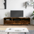 TV cabinet 150x30x44.5 cm engineered wood smoked oak look