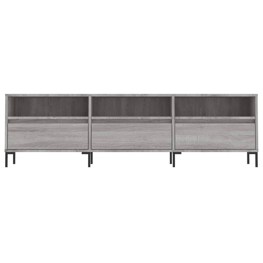 Tv-Meubel 50X30X44,5 Cm Bewerkt Hout Eikenkleurig Grijs sonoma