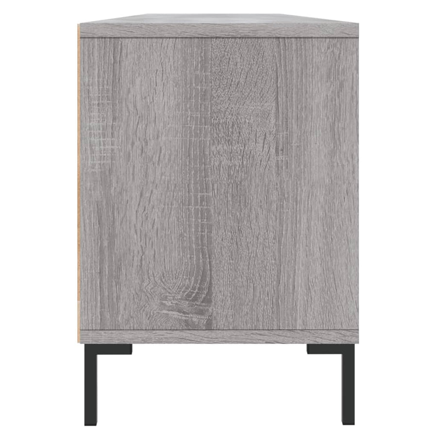 Tv-Meubel 50X30X44,5 Cm Bewerkt Hout Eikenkleurig Grijs sonoma
