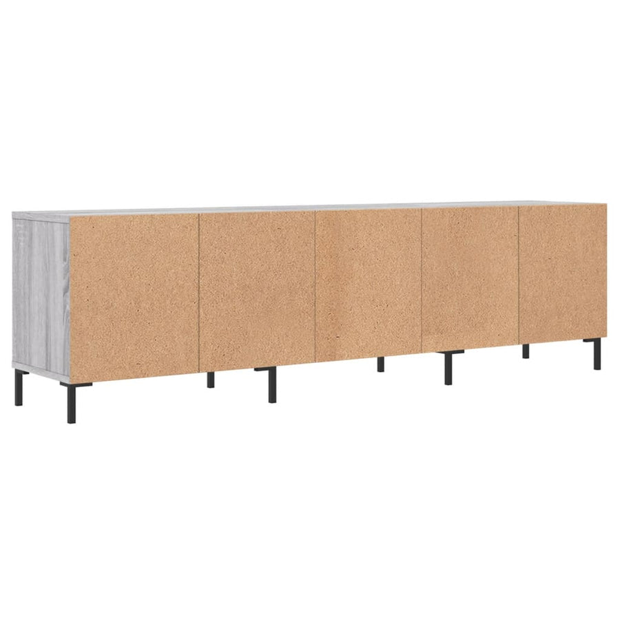 Tv-Meubel 50X30X44,5 Cm Bewerkt Hout Eikenkleurig Grijs sonoma