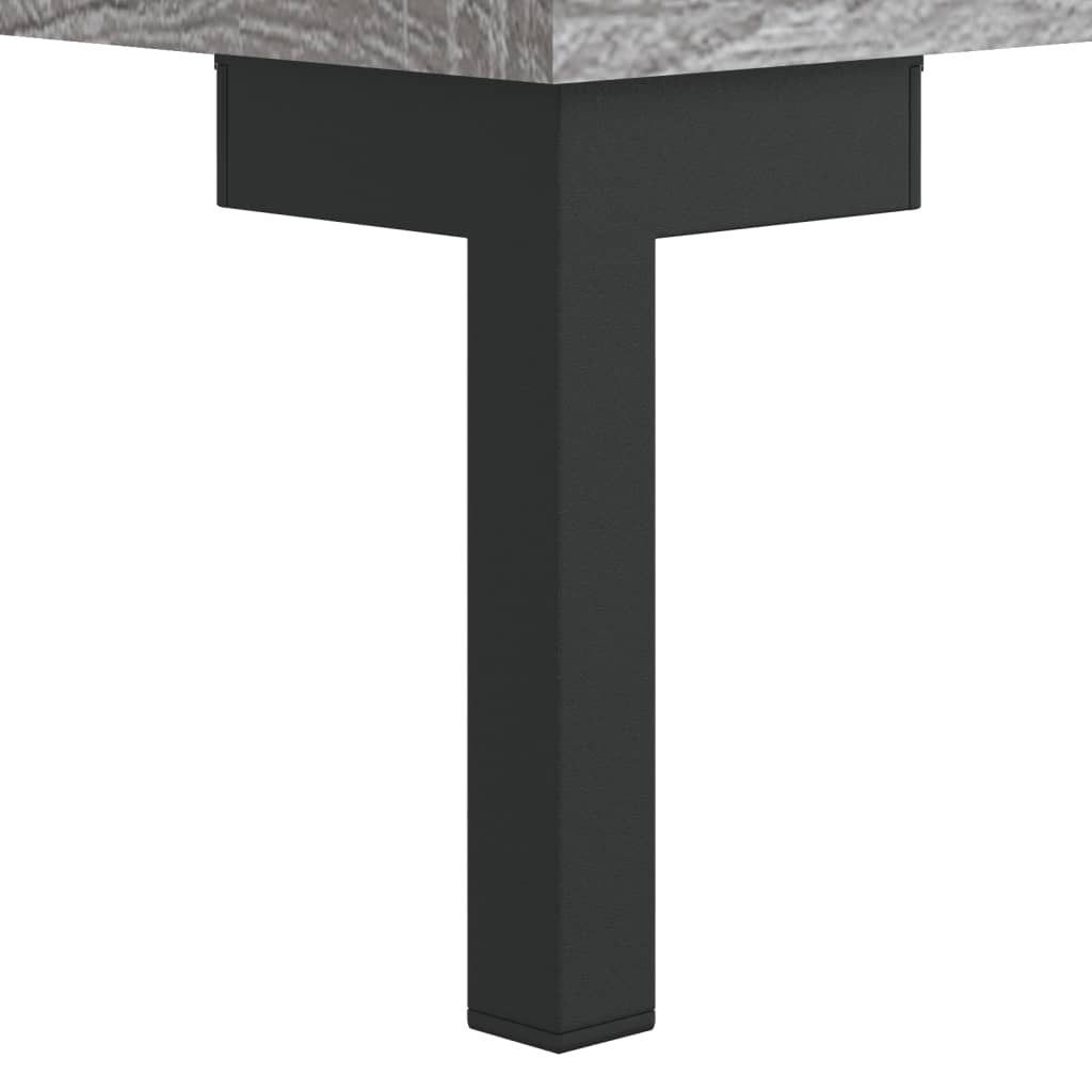 Tv-Meubel 50X30X44,5 Cm Bewerkt Hout Eikenkleurig Grijs sonoma